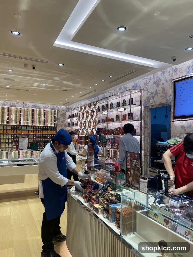 Interior of a store with staff and products