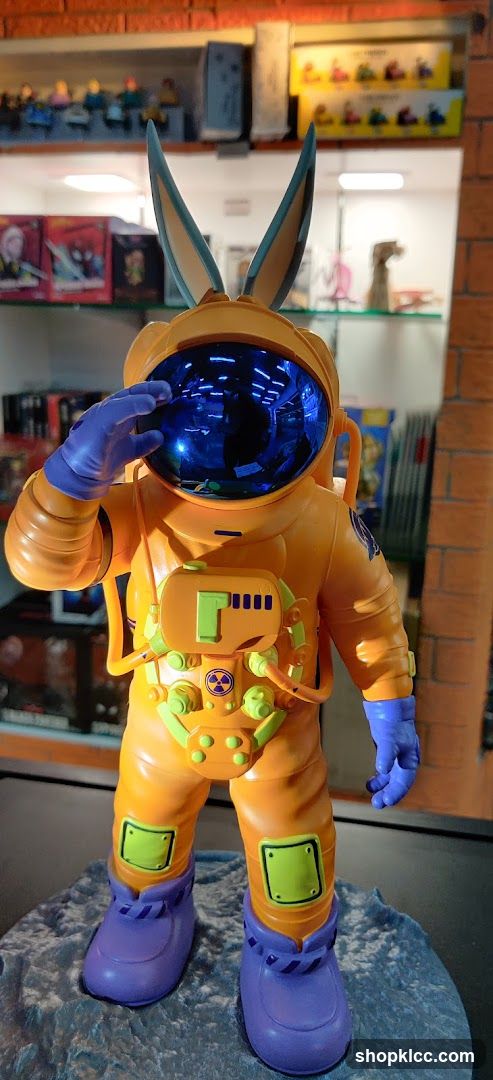 Rabbit Astronaut Figure Display