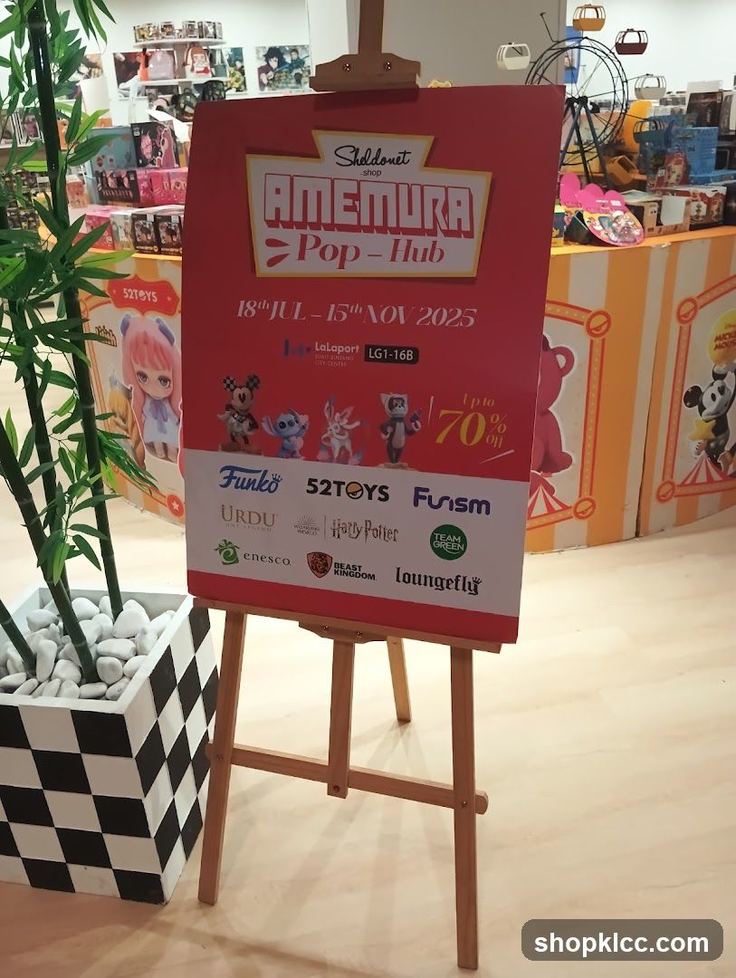 Amemura Pop Hub Event Signage