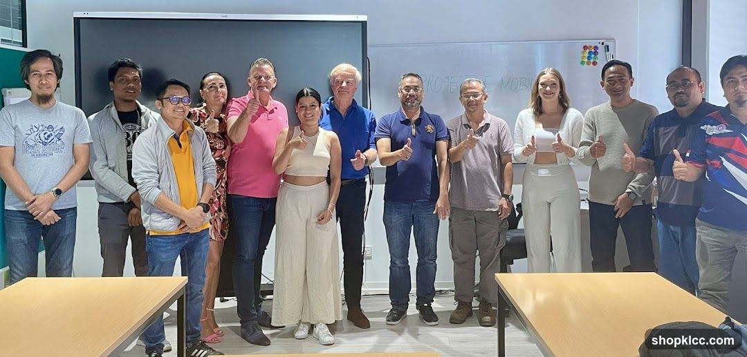 Group photo in classroom or office setting
