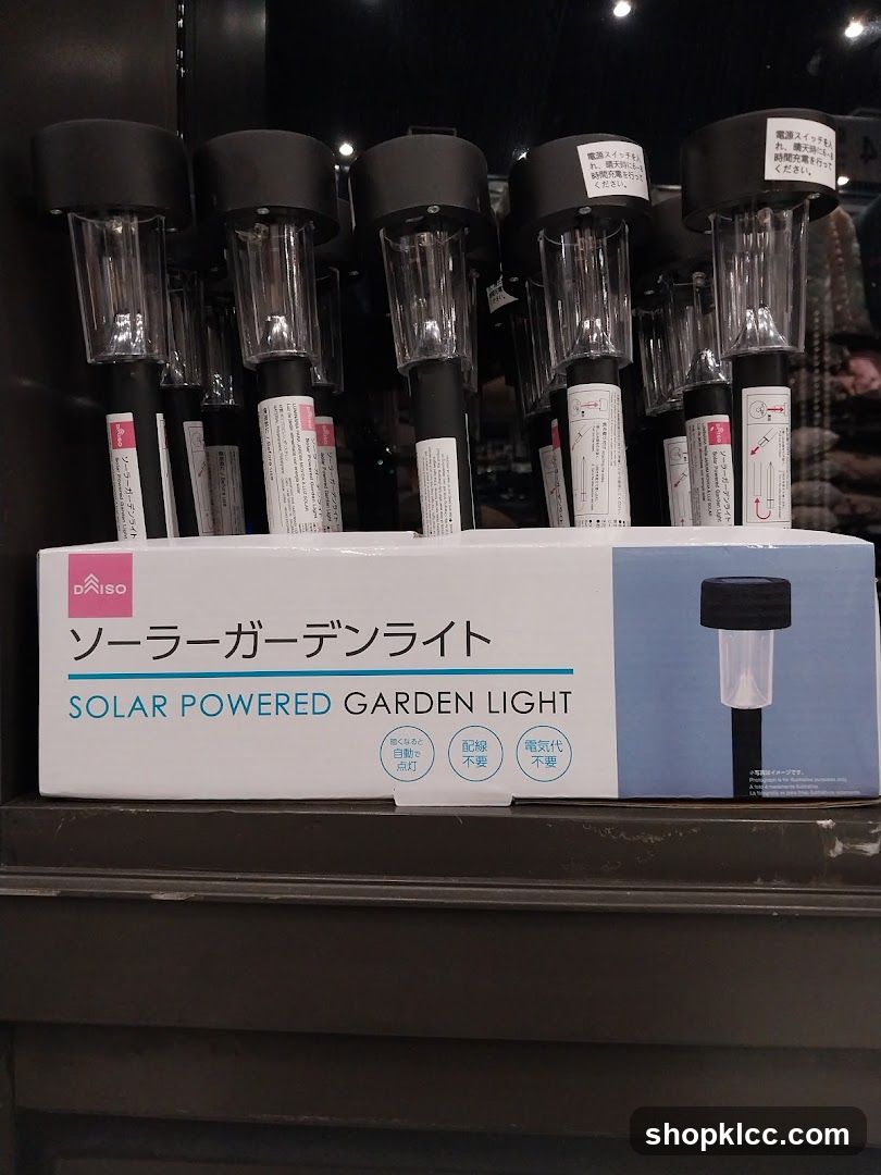 Solar Powered Garden Light Display