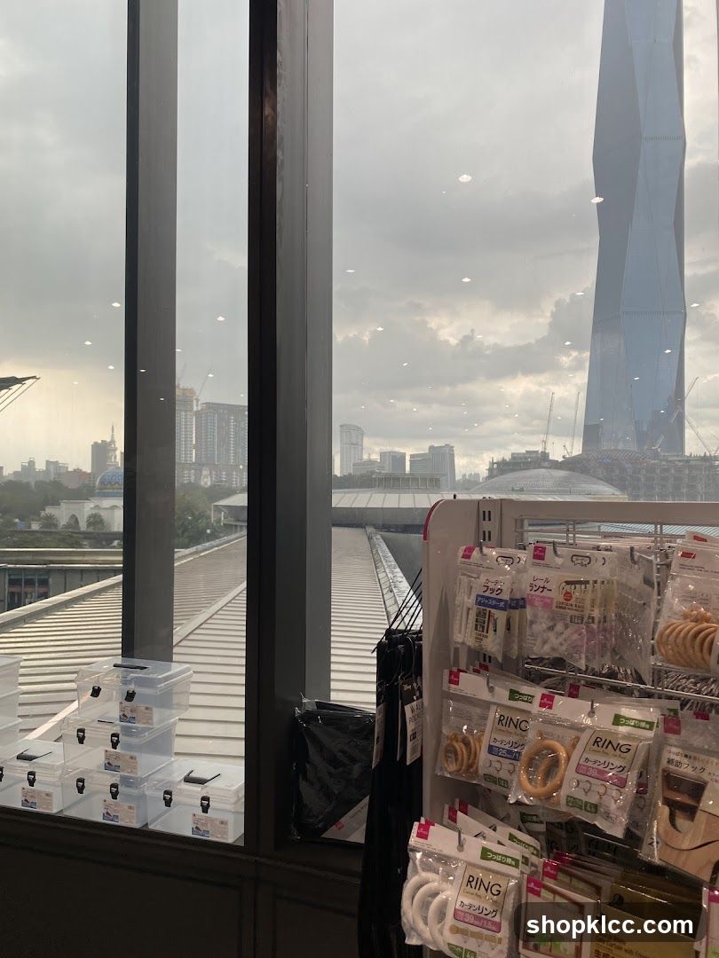 Store Interior with City View