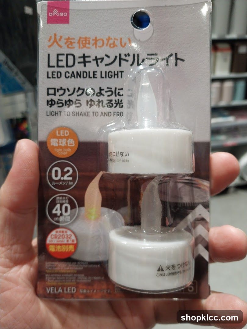 LED Candle Light Product Packaging
