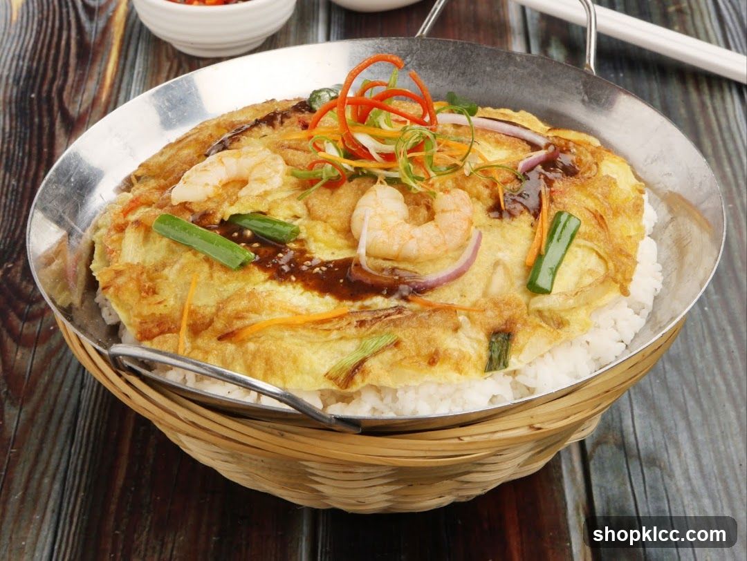 Shrimp Fried Rice with Omelette