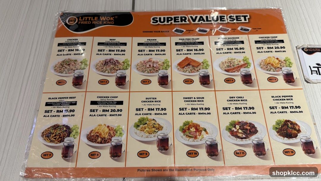 Little Wok Fried Rice King Super Value Set Menu
