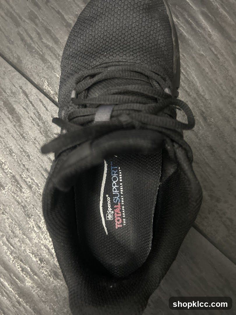Black Athletic Shoe Insole