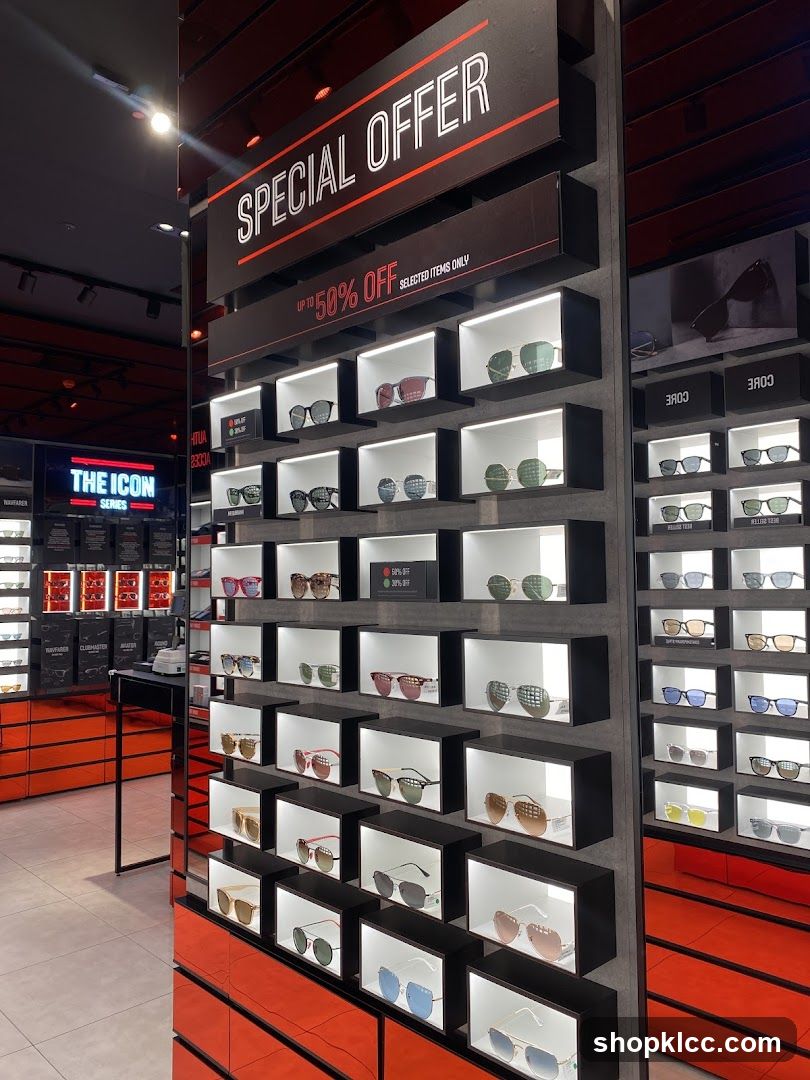 Sunglasses Display Wall