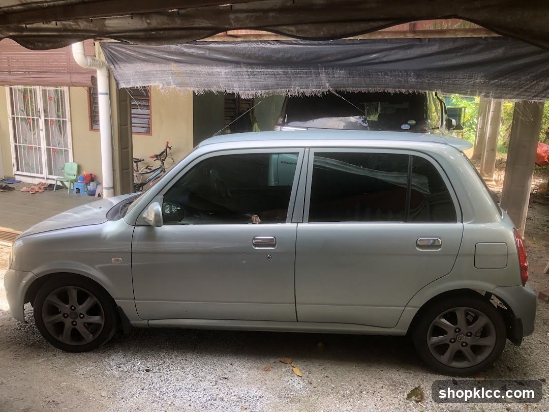 Car parked under a shelter
