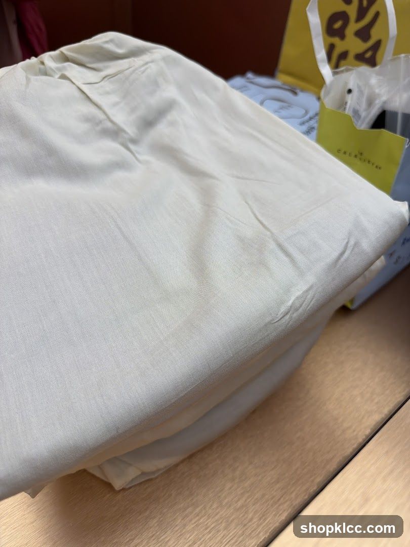 Folded Fabric and Shopping Bags