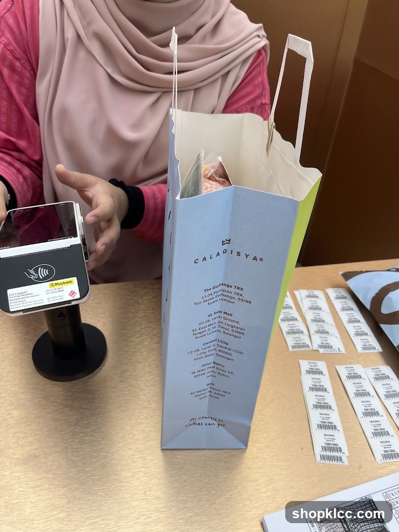 Shopping Bag and Payment Terminal
