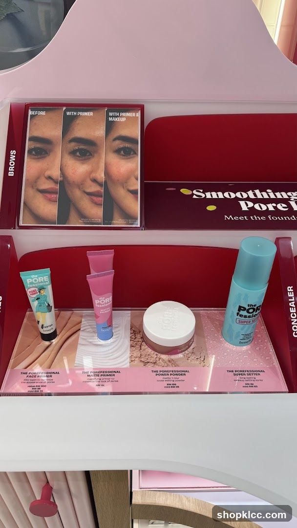 Benefit Cosmetics Display