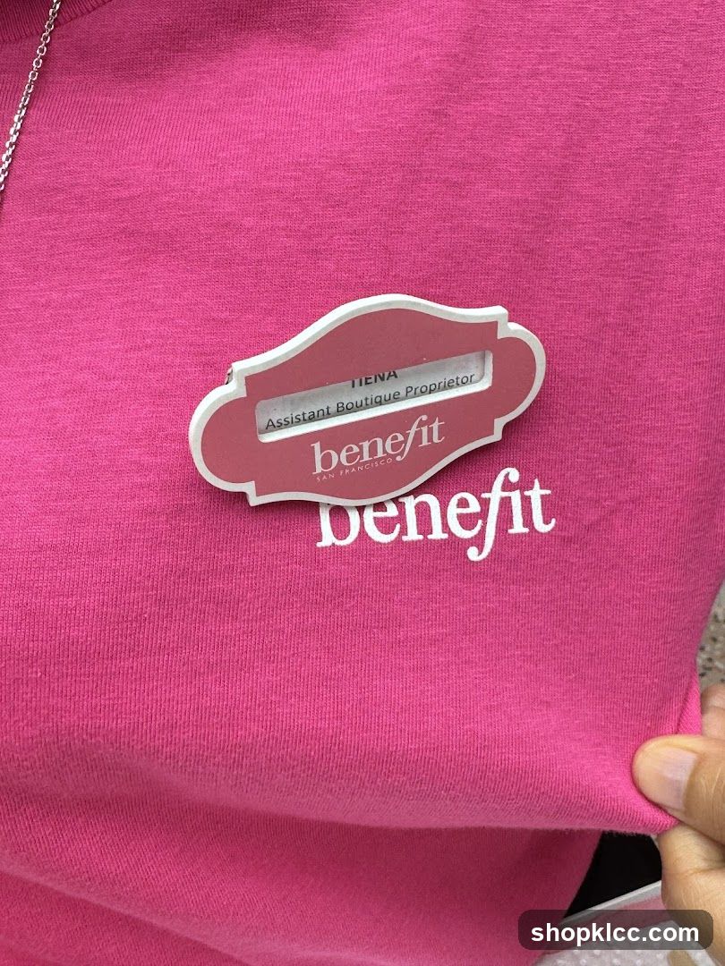 Benefit Cosmetics Name Tag