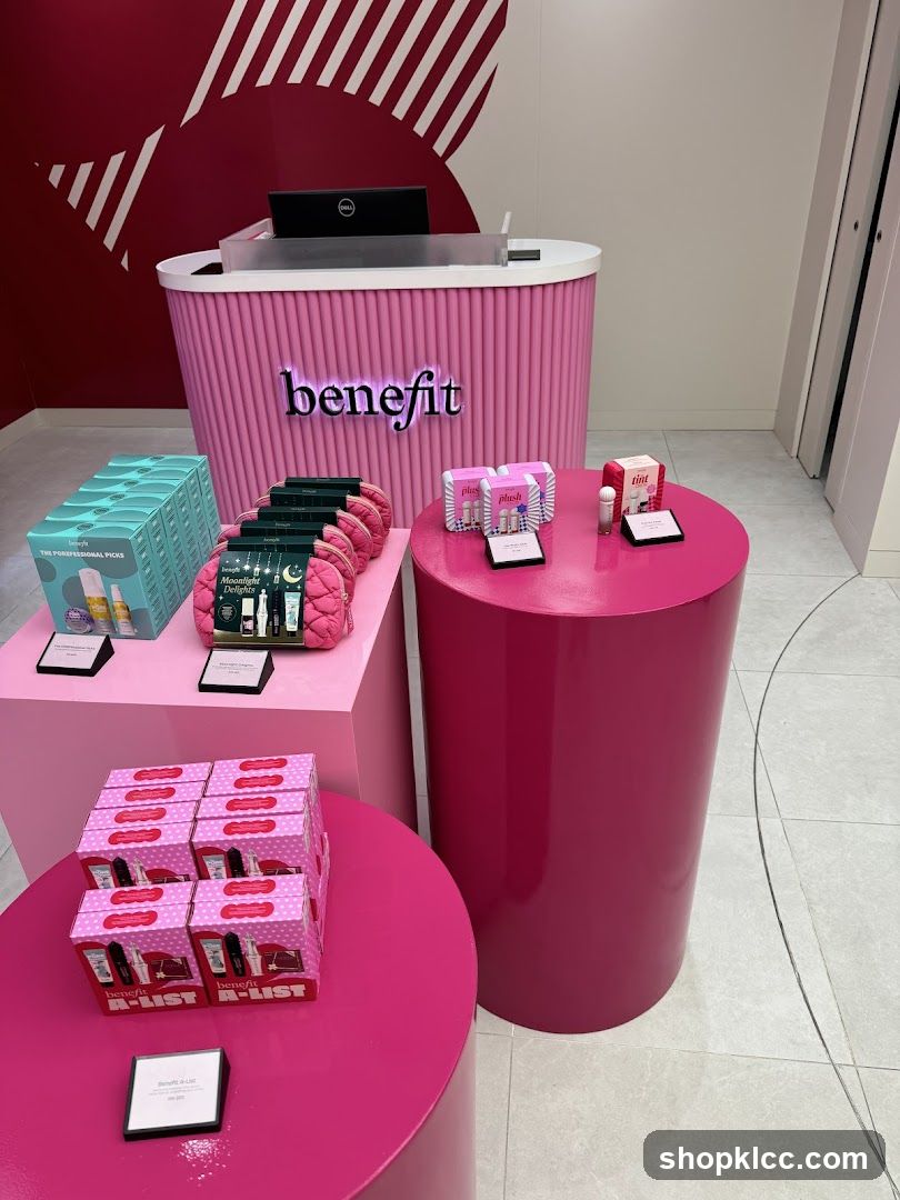 Benefit Cosmetics Display
