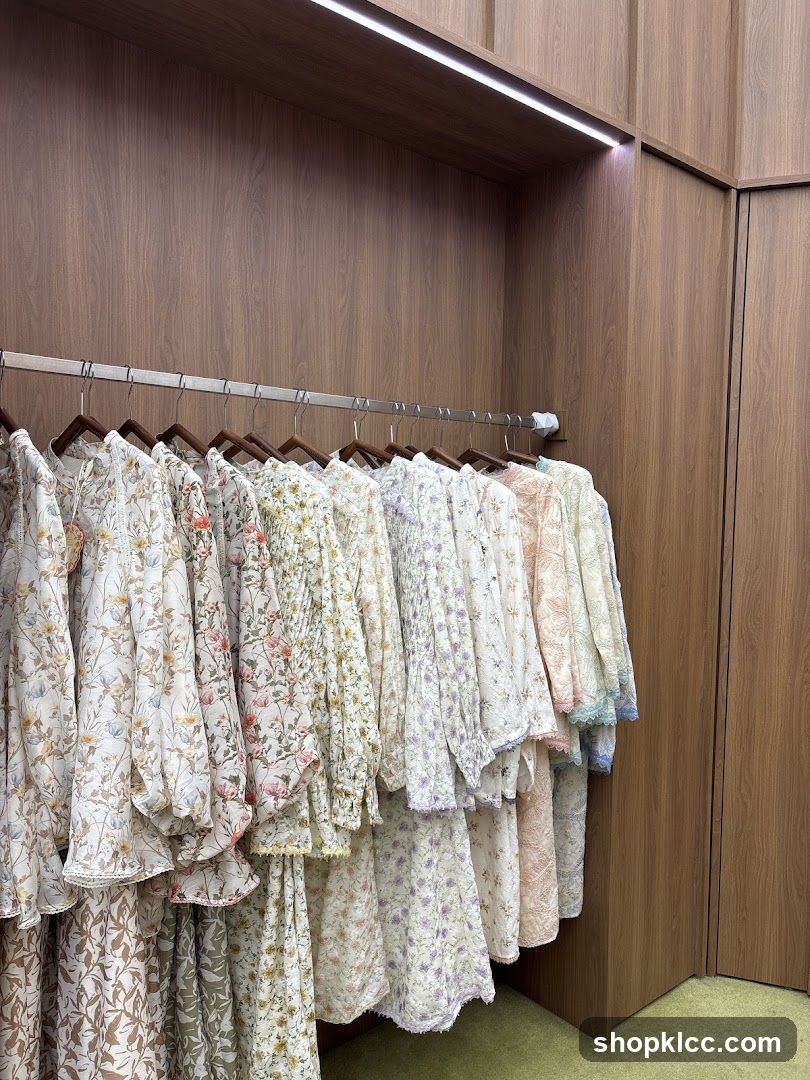 Floral Dresses on Hangers