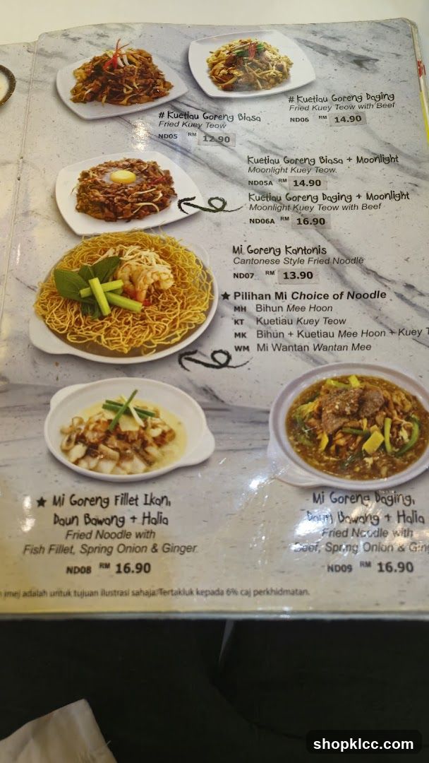 Menu Items