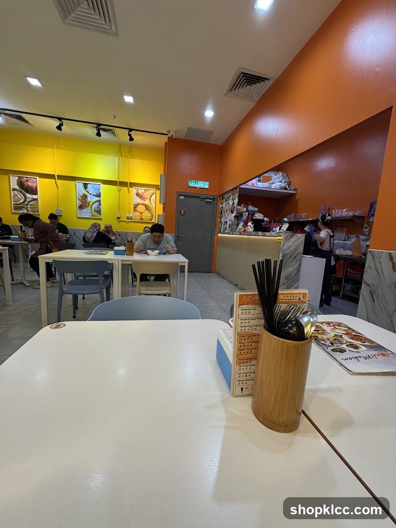 Restaurant Interior with Diners
