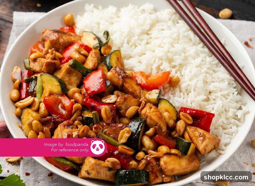 Chicken with vegetables and rice