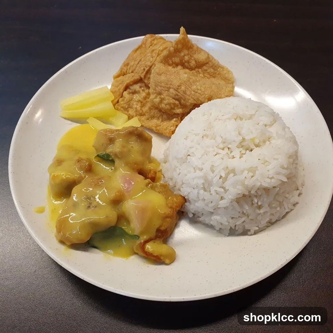 Curry Chicken Rice Plate