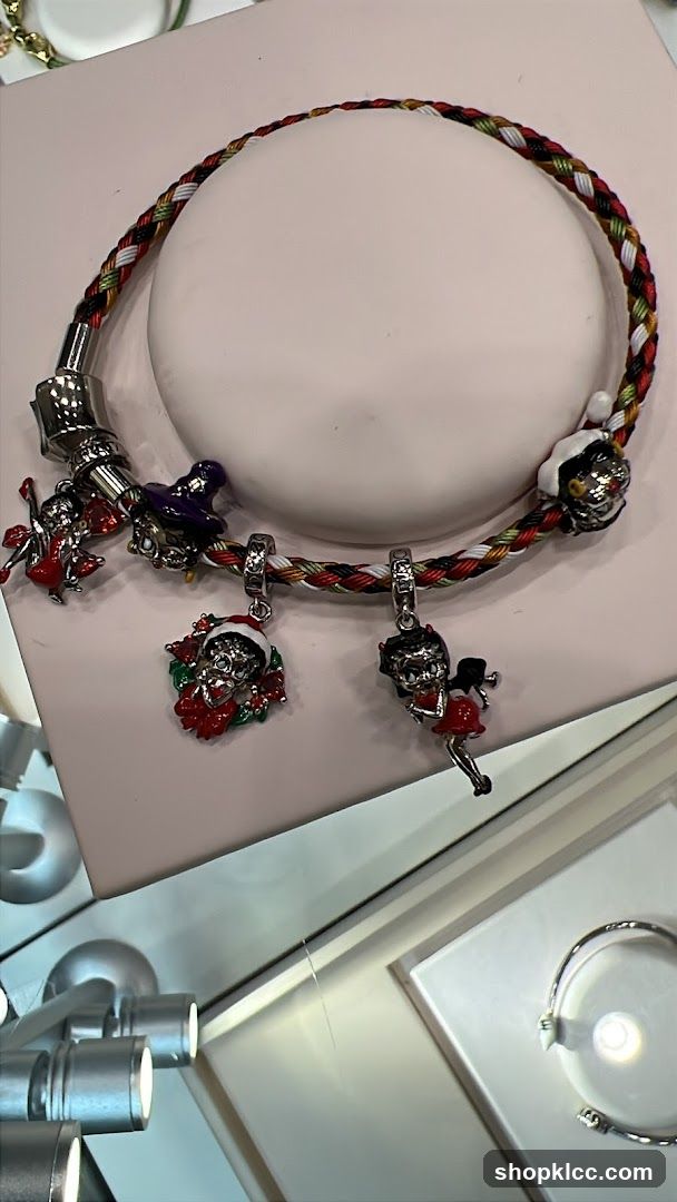 Charm Bracelet with Holiday and Character Charms