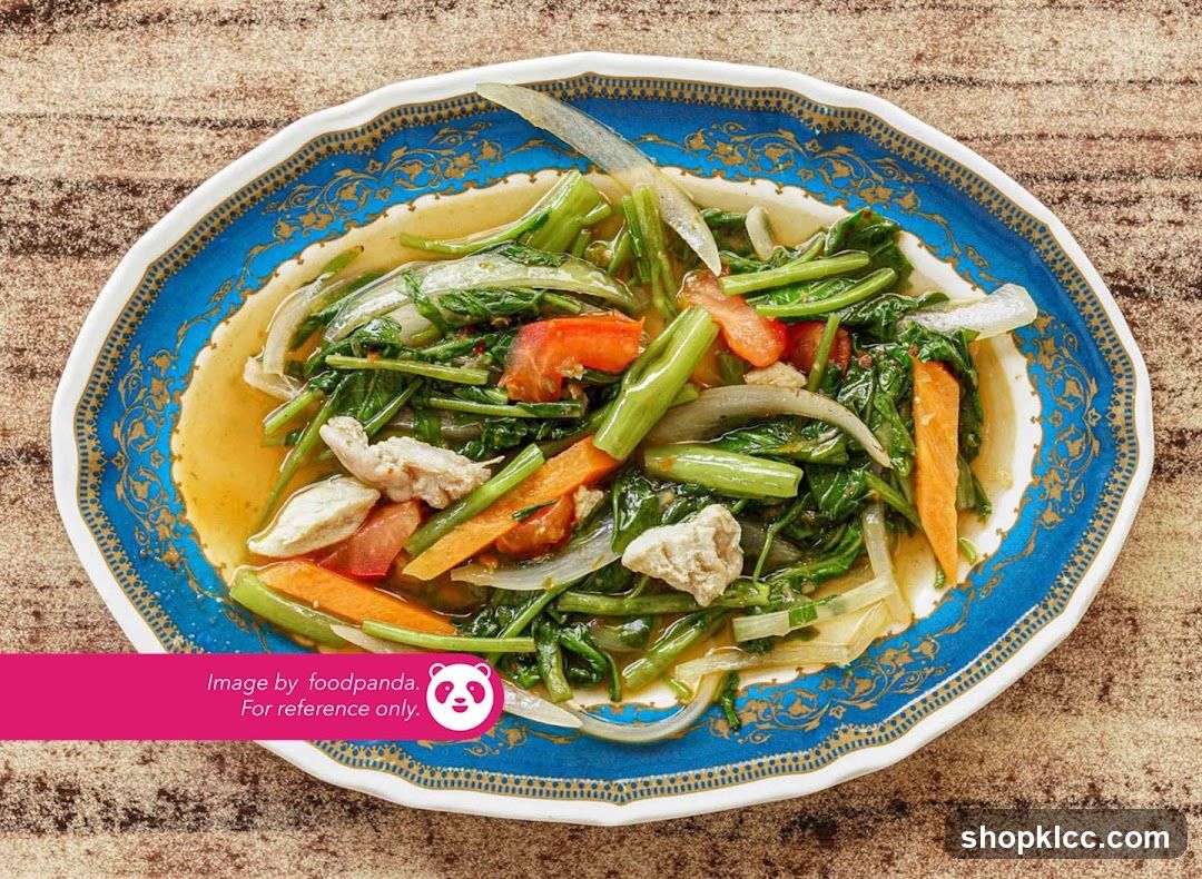 Stir-fried vegetables with chicken