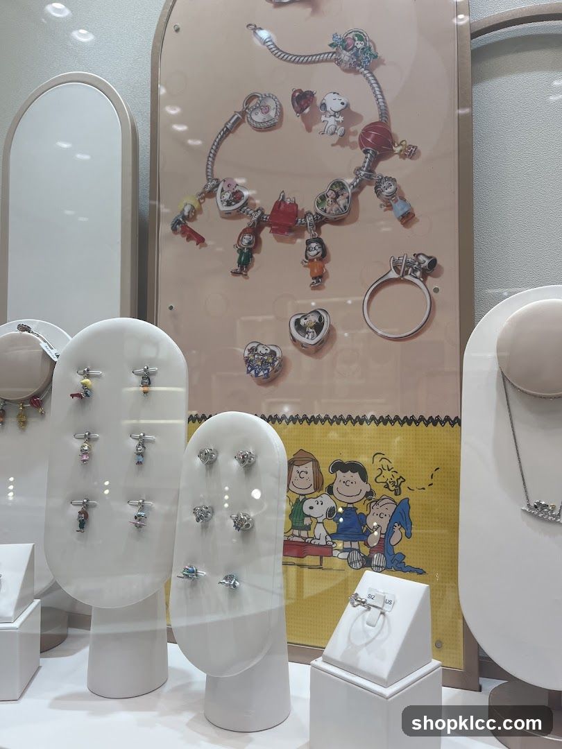 Jewelry Display with Peanuts Characters