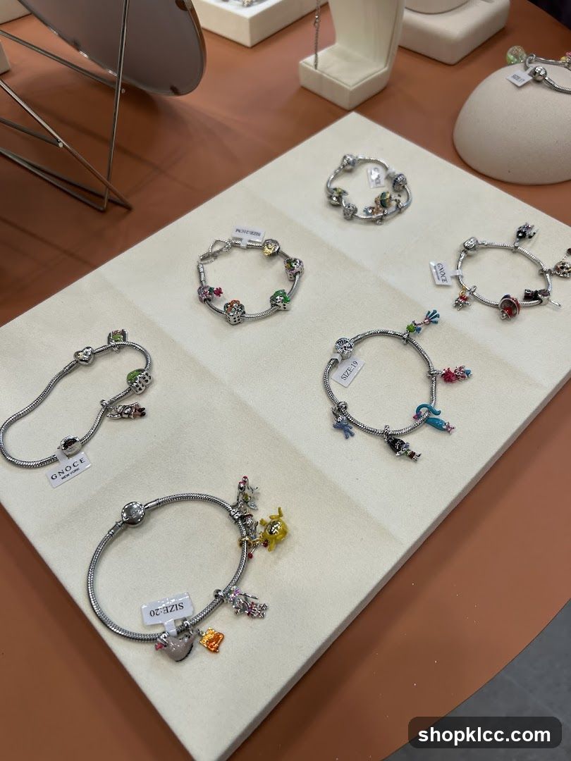 Charm Bracelets Display