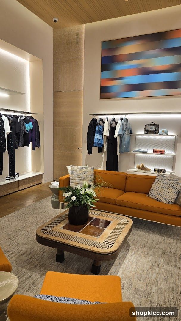 Modern Retail Display with Seating Area