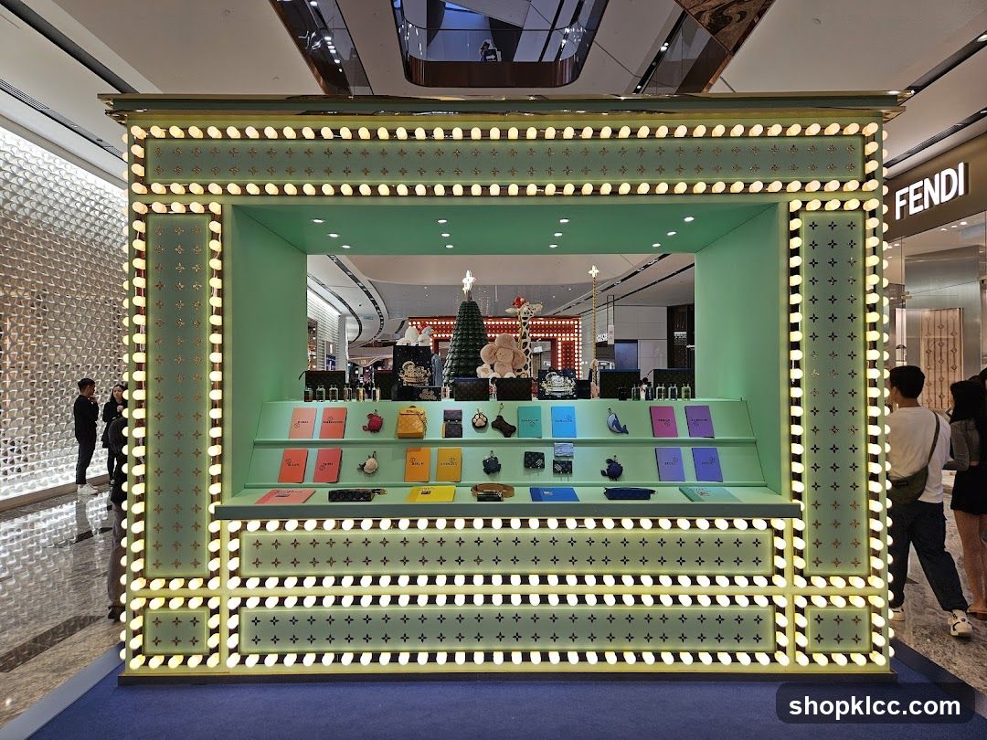 Display booth with merchandise