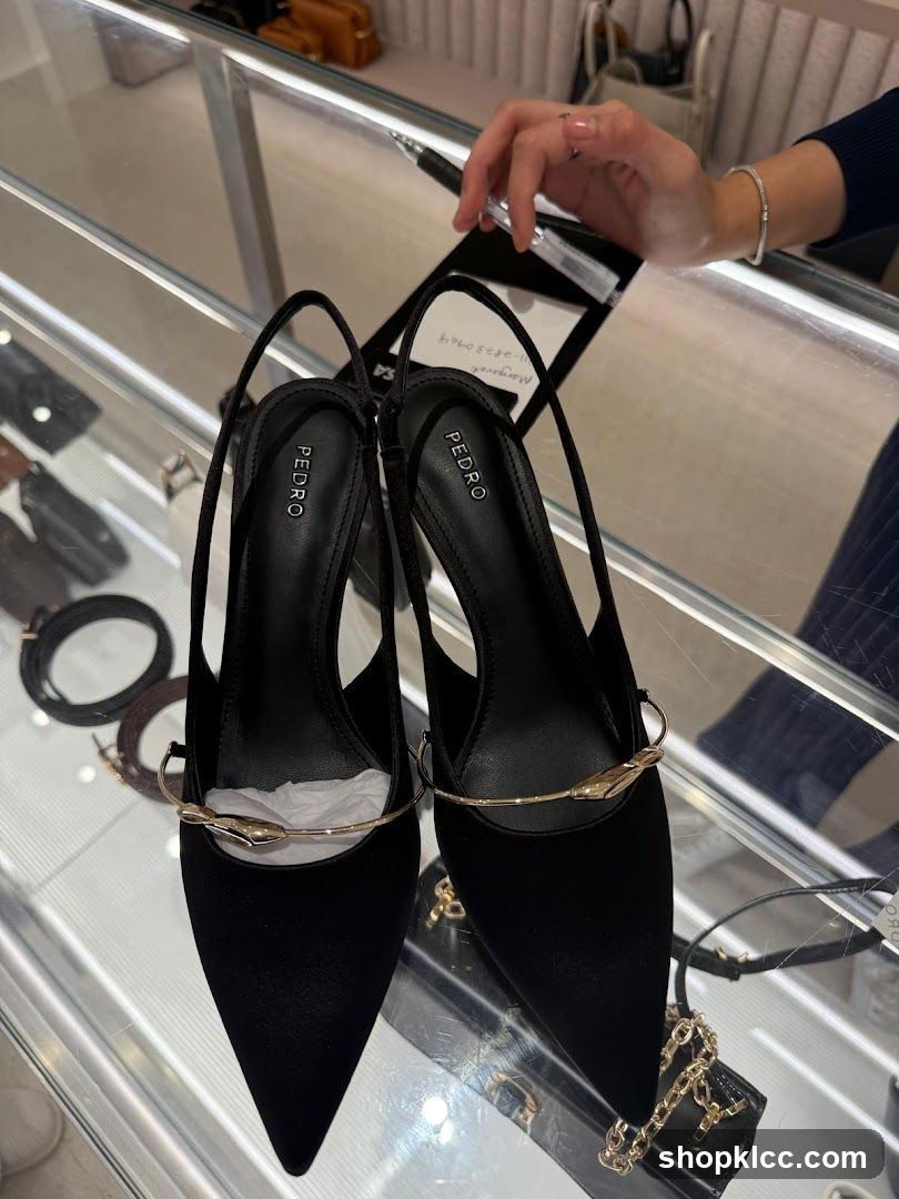 Black Slingback Heels