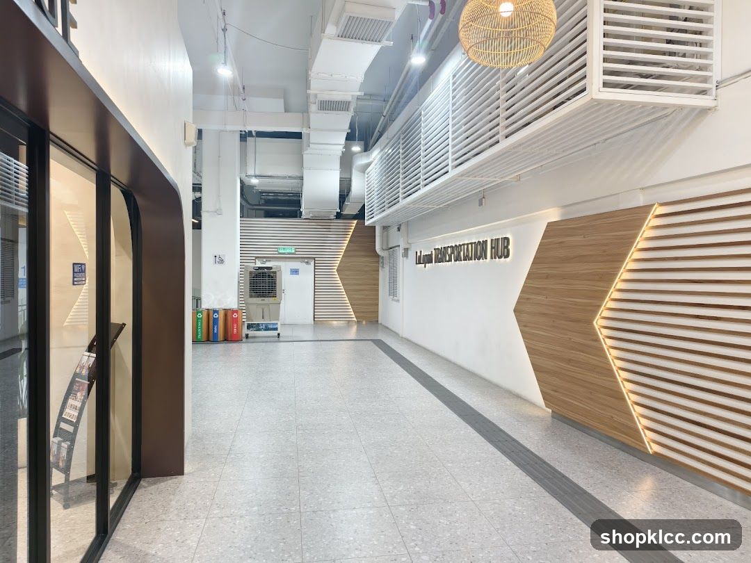 Interior Corridor with Wooden Accents
