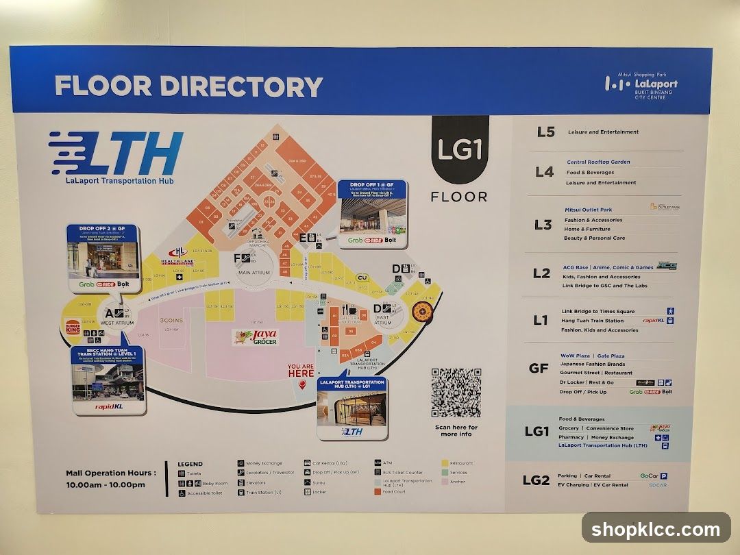 Floor Directory - LaLaPort Transportation Hub (LTH)