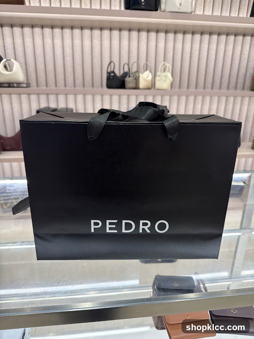 Black Shopping Bag with PEDRO Logo