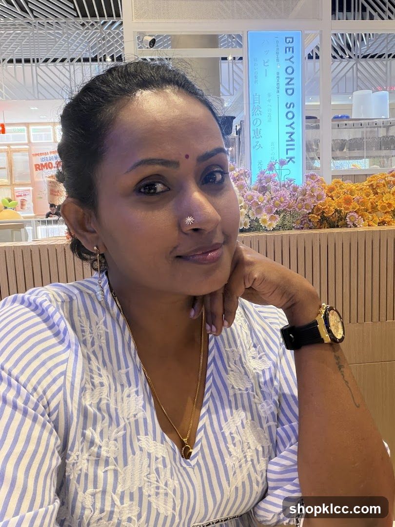 Woman in a cafe