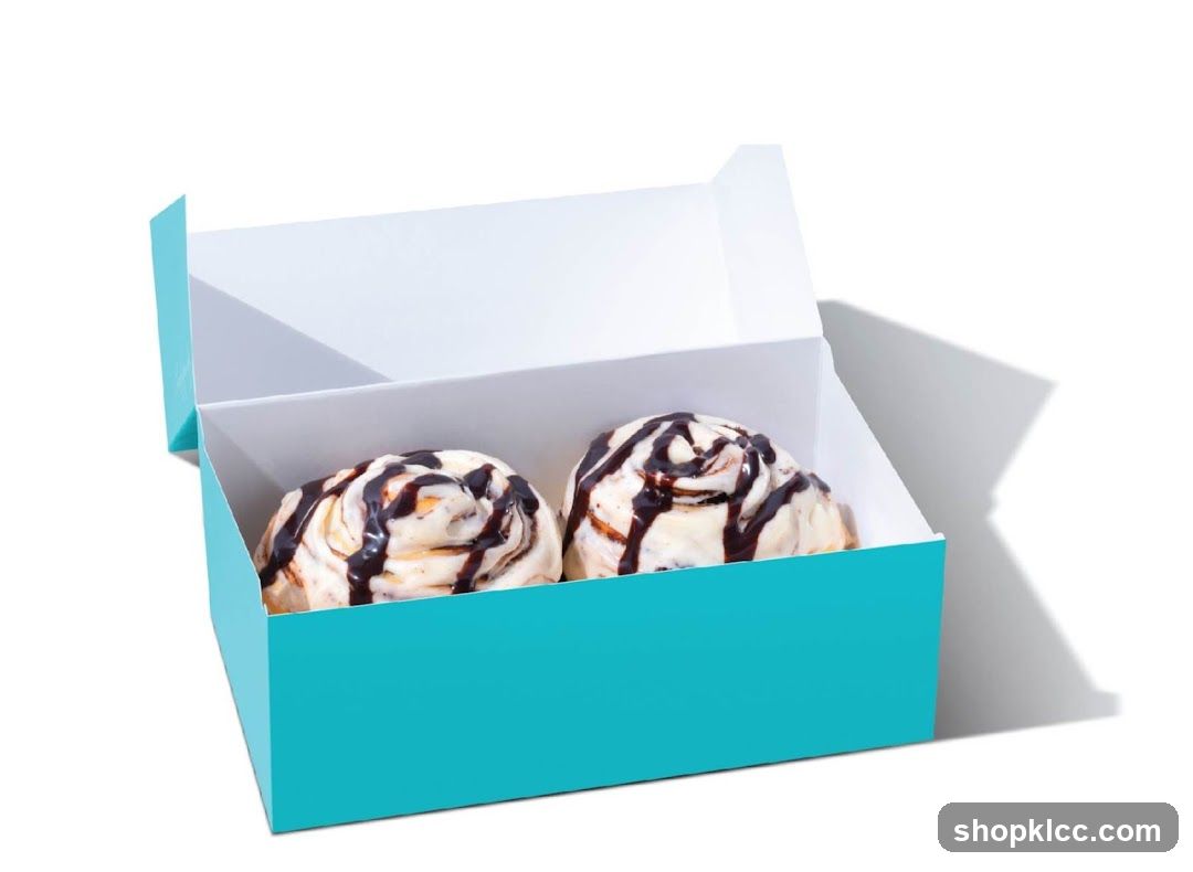 Two Cinnamon Rolls in a Box