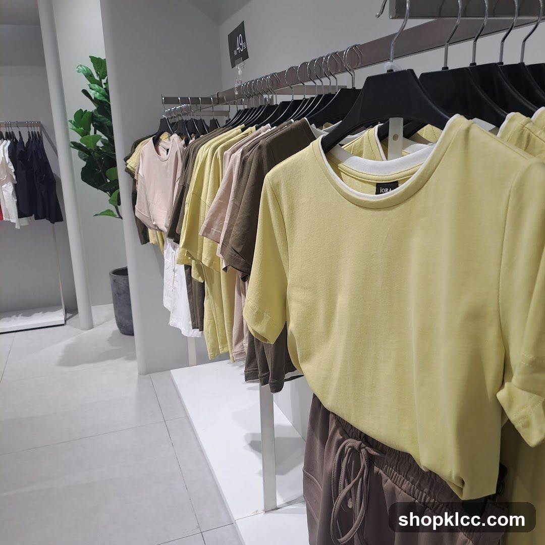 T-shirts on display