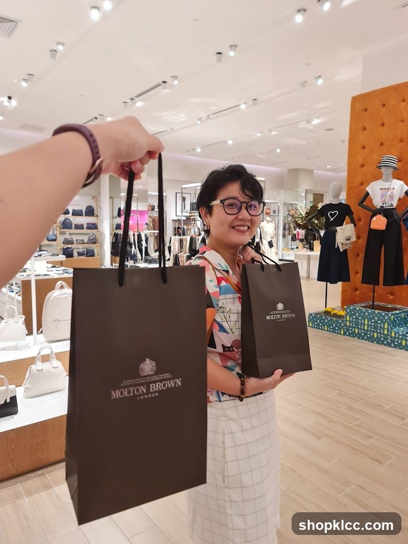 Woman holding shopping bags