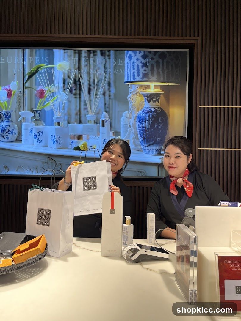 Employees with Shopping Bags