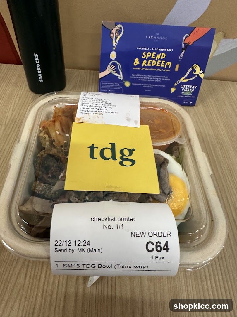 Takeaway Bowl with Promotional Flyer