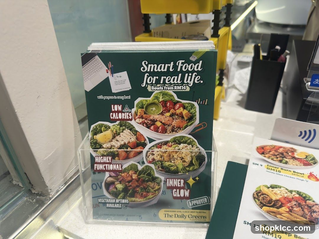 Smart Food for Real Life Menu