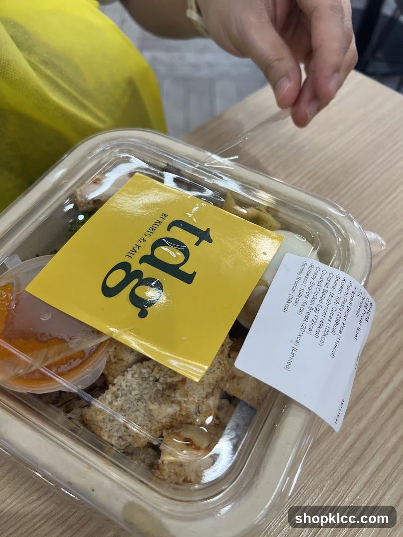 Food Container with Label