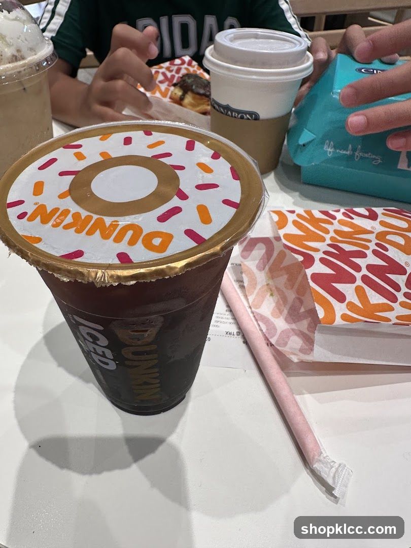 Dunkin' Drinks and Pastries