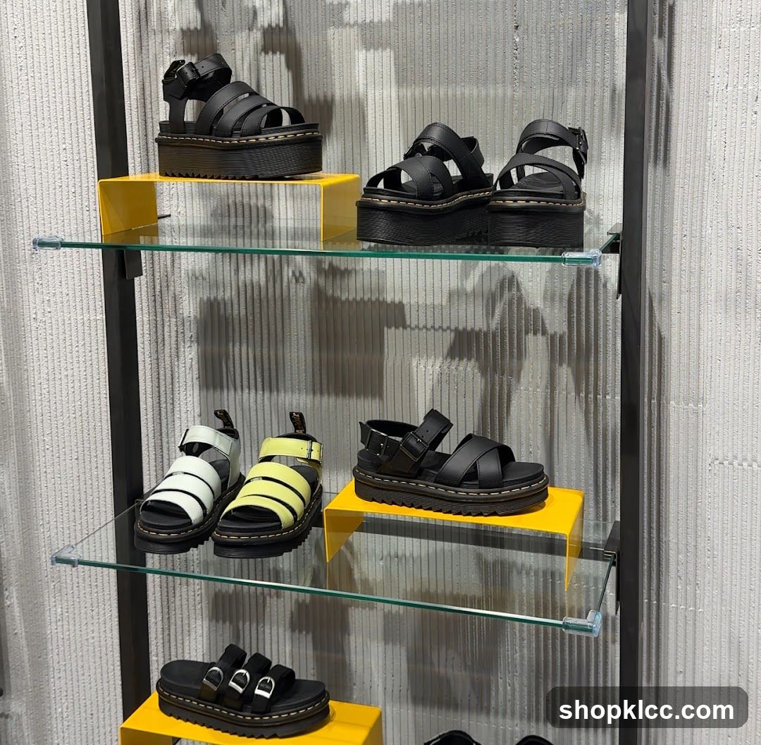 Platform Sandals Display
