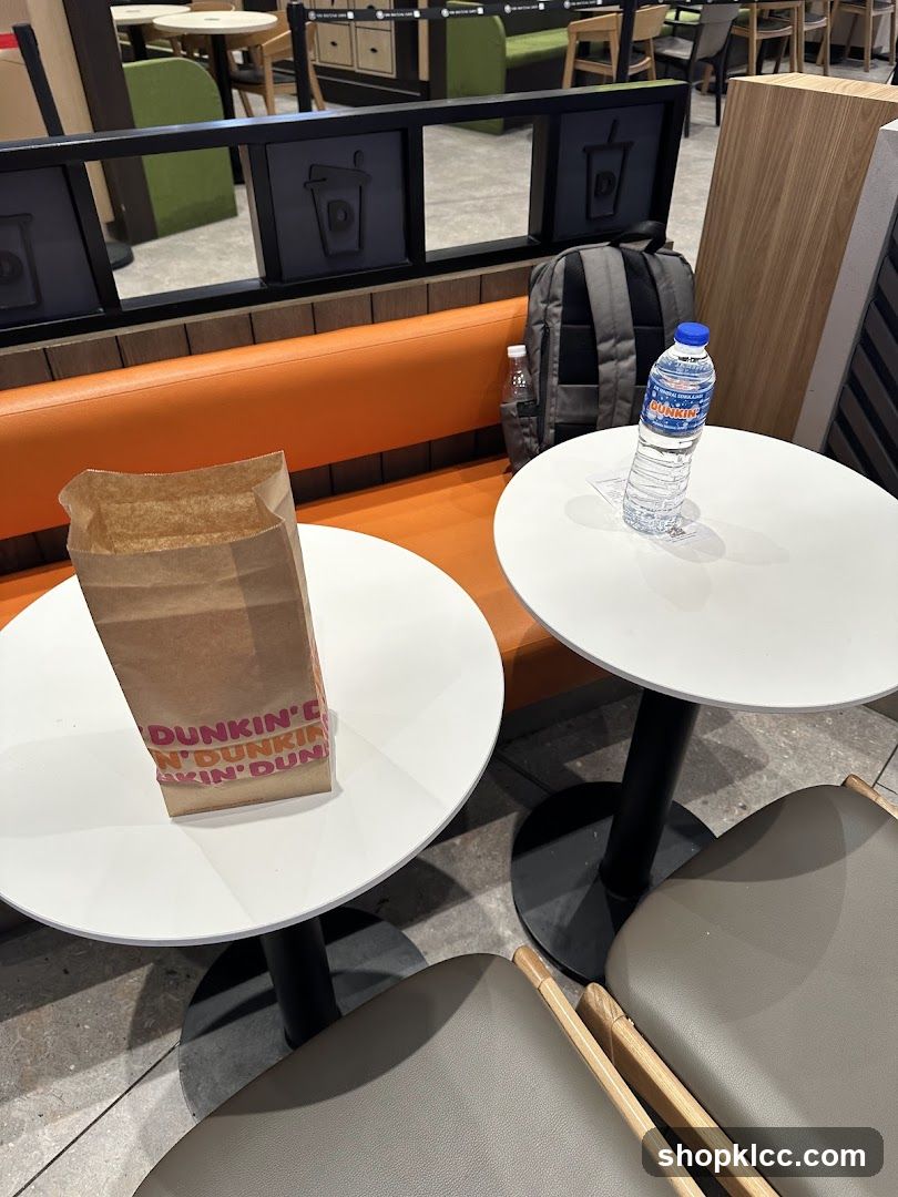 Dunkin' Donuts Interior Seating Area