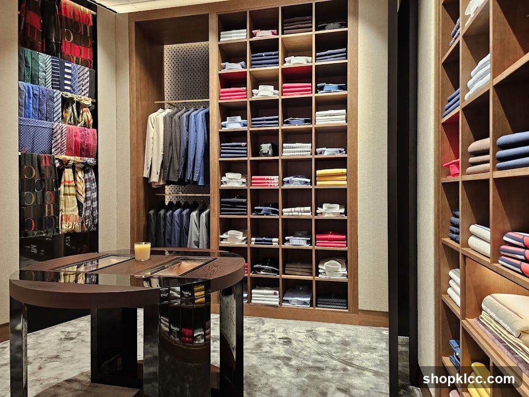 Store Interior with Apparel Display