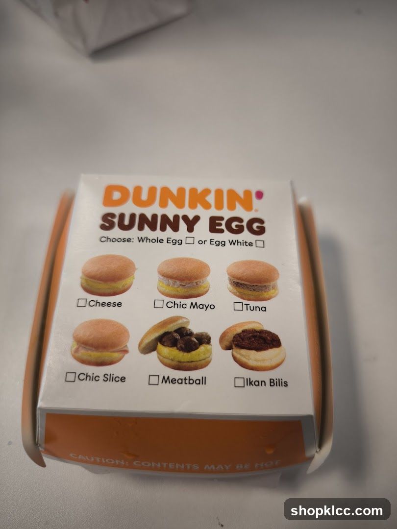 Dunkin' Sunny Egg Options