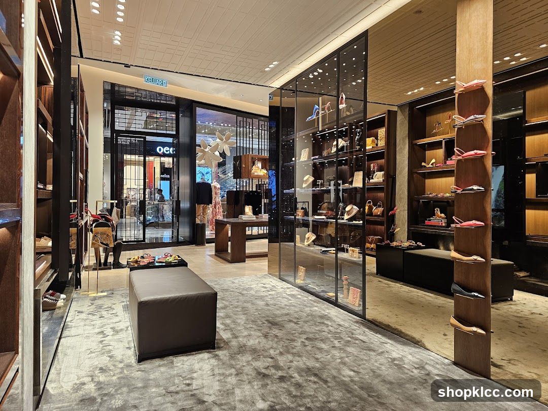 Luxury Shoe and Handbag Store Interior