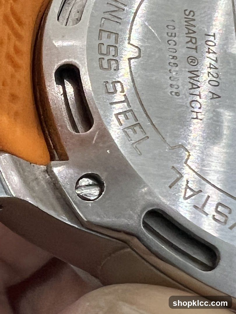 Close-up of a Smartwatch Backplate
