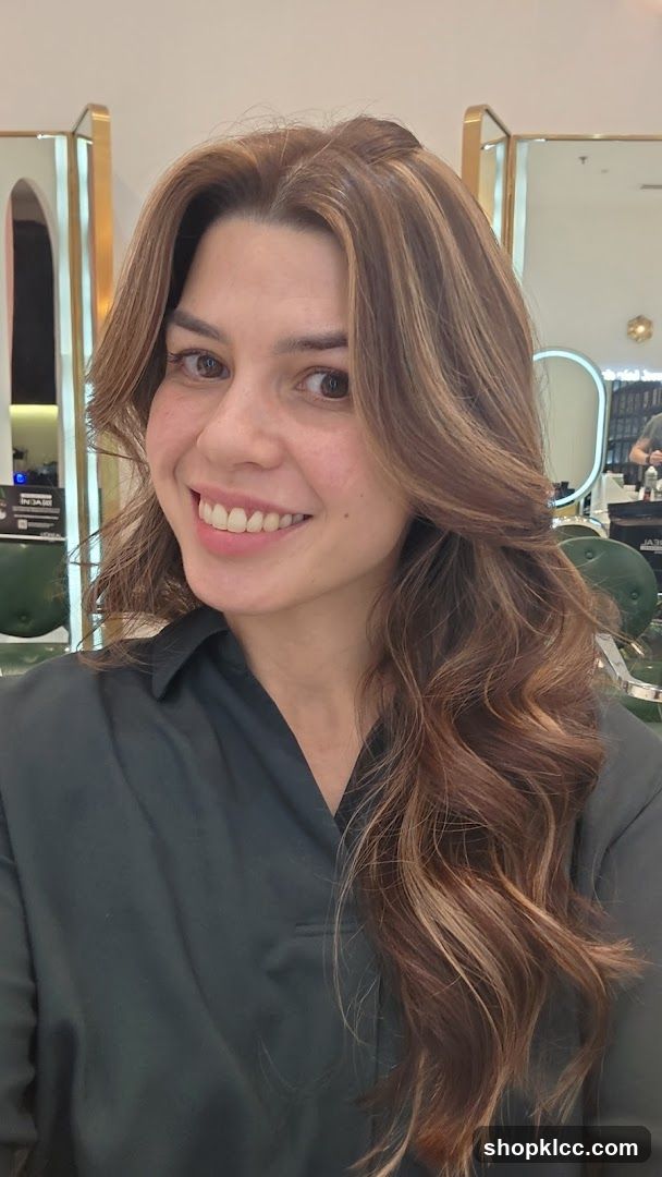 Woman with styled hair