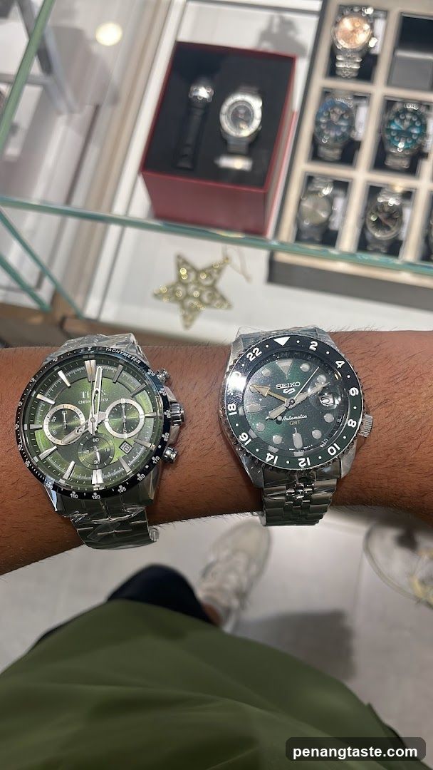 Two watches on a wrist