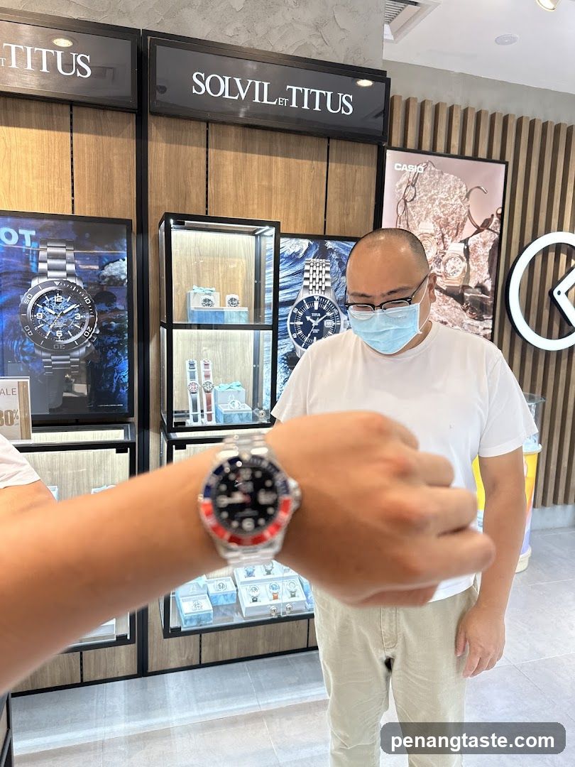 Man Trying on a Watch